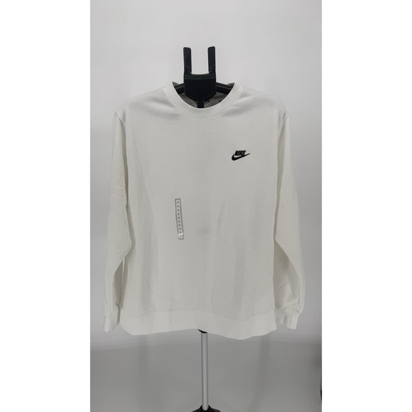 Nike Other - Nike Crewneck Sweatshirt Classic Logo Pullover Casual White Men XL BV2662-100‎